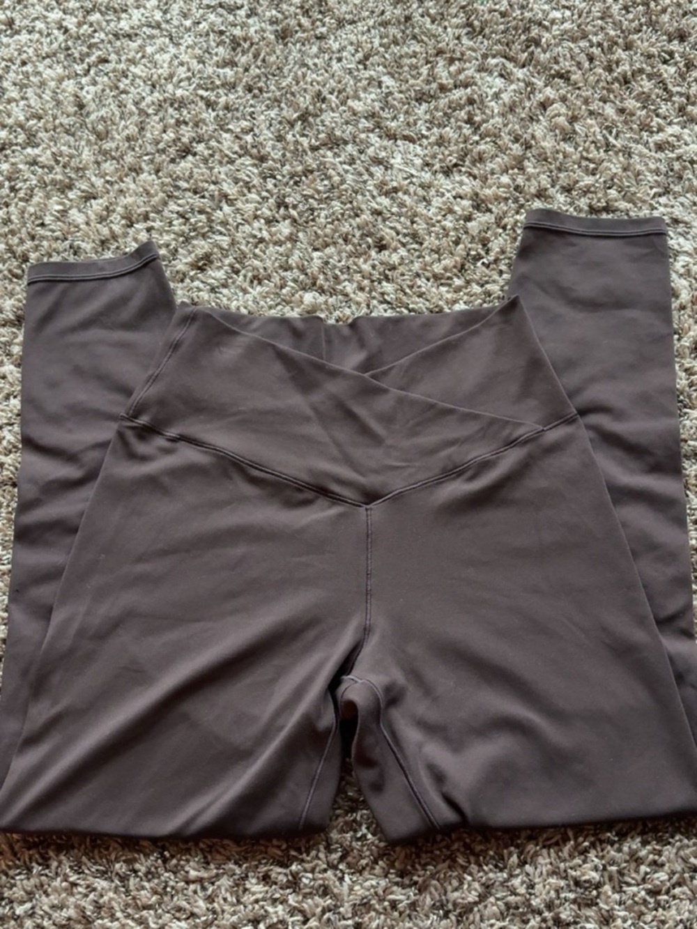 Aerie Brown Crossover Leggings